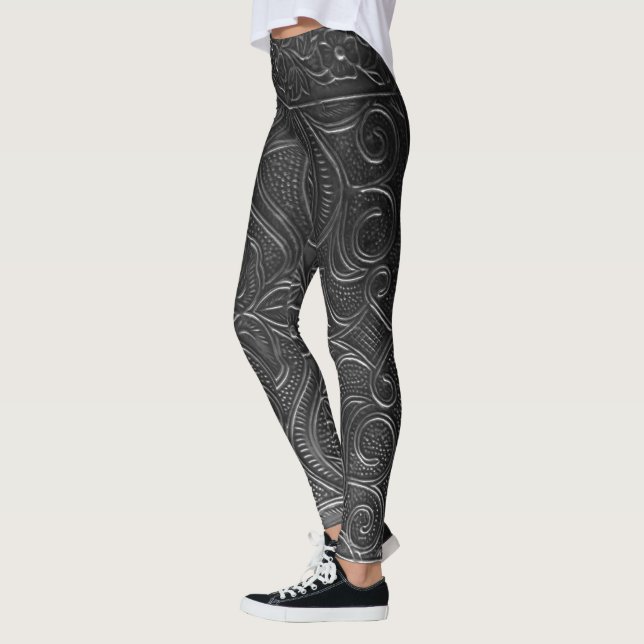 blomknitt leggings (Vänster)