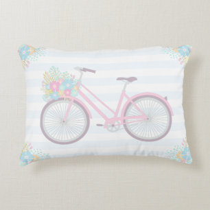 Blomkorgen Cute Pastel Mysigt Pilling Prydnadskudde
