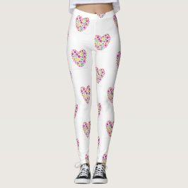 Blomkraftsbenägenhet för Rosa Leggings