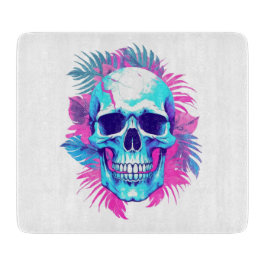 Blomkrani i Vaporwave-stil