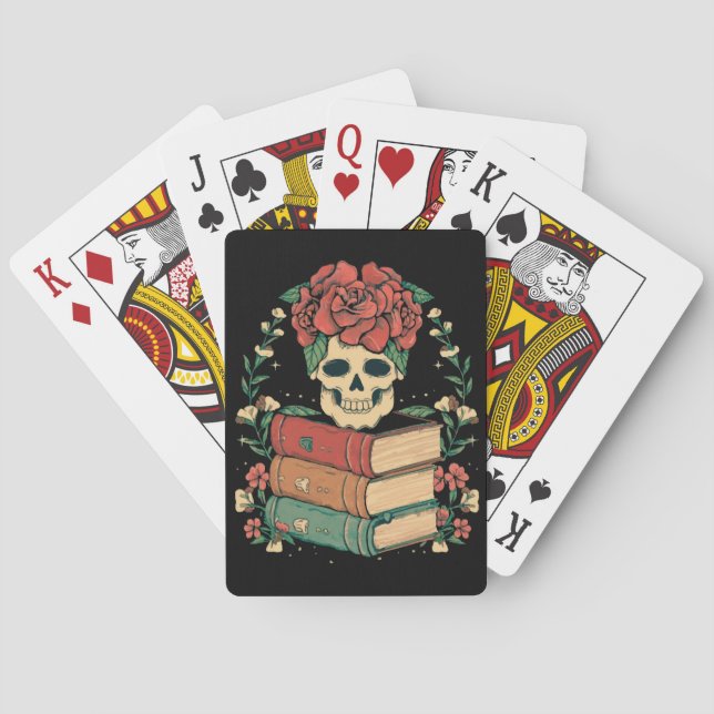 Blomkrani på dina böcker casinokort (Baksidan)