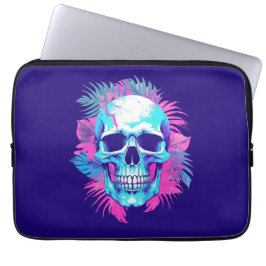 Blomkrani vapowave-stil laptop fodral