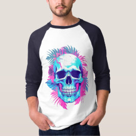Blomkrani vapowave-stil t shirt