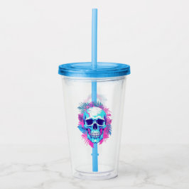 Blomkrani vapowave-stil take away mugg