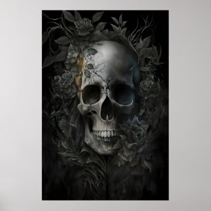 Blomkraniell Mörk Akademi, Antik målning Poster