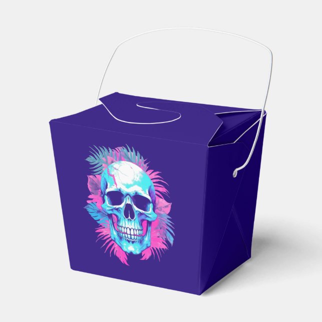 Blomkranskalle i Vaporwave-stil Presentaskar (Framsidan Sidan)