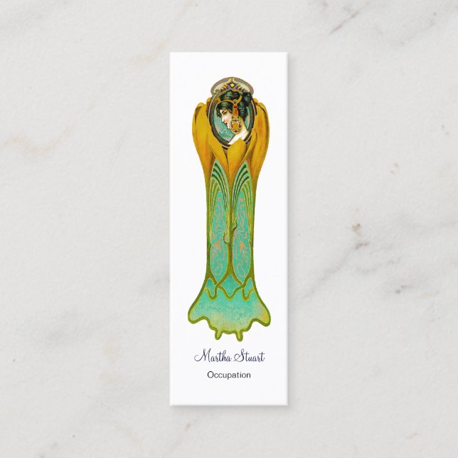 Blomkrets ~ Affärskort Slim Mini Visitkort (Framsida)