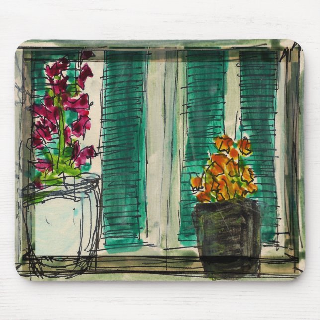 Blomkrukar Mousepad Musmatta (Framsidan)