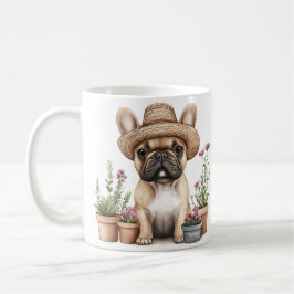  blomkrukor för fransk Bulldog Kaffemugg