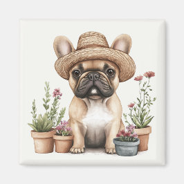  blomkrukor för fransk Bulldog Magnet