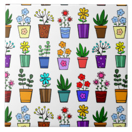 Blomkrukor, keramiskt plattor kakelplatta