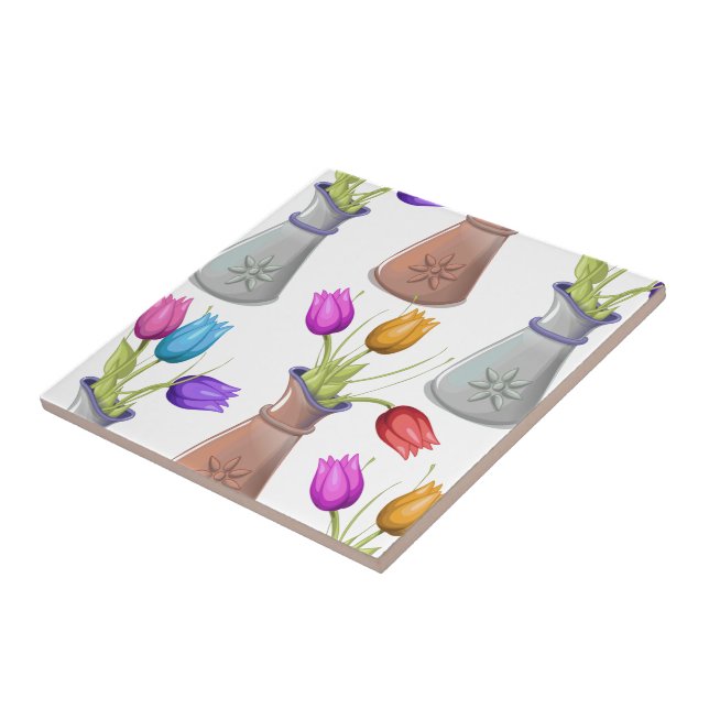 Blomkruksmönster Kakelplatta (Sidan)