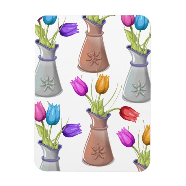Blomkruksmönster Magnet (Vertikal)
