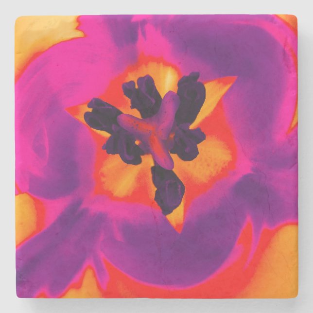 Blomkrus tulpan stenunderlägg (Framsidan)