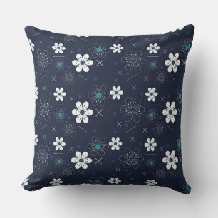Blomkudde vid midnatt på vintern kudde