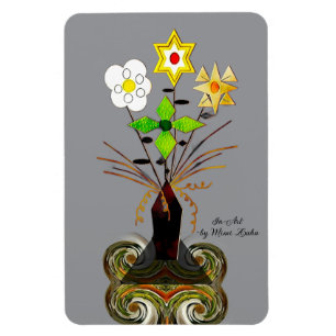 "Blomleverans" (4 x 6 flexibel) Magnet