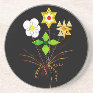 "Blomleverans" sandstensunderlägg Underlägg