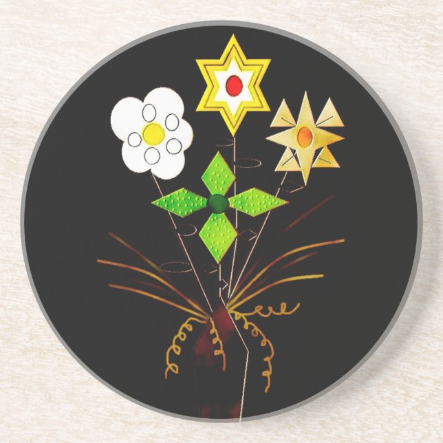 "Blomleverans" sandstensunderlägg Underlägg (Framsidan)