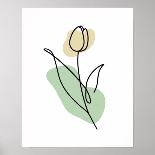 Blomlinjekonst Poster (Framsidan)