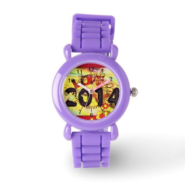Blomma 2014 Sport Fred Kärlek Parti Öde Digital Armbandsur (Framsida)