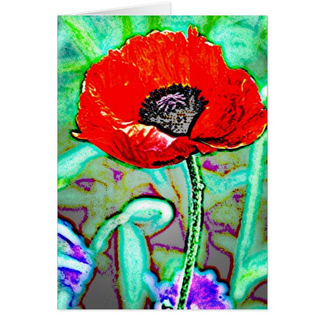 Blomma 3 hälsningskort (Framsidan)