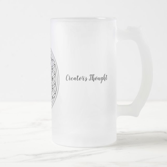 Blomma av den frostade muggen för liv 16 uns frostat ölglas (Höger)