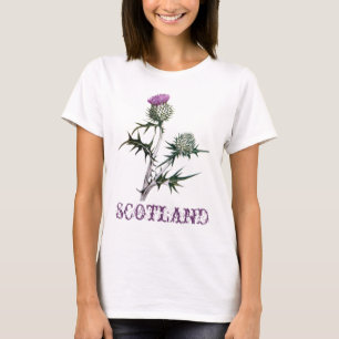 Blomma av den Skottland ThistleT-tröja Tee Shirt