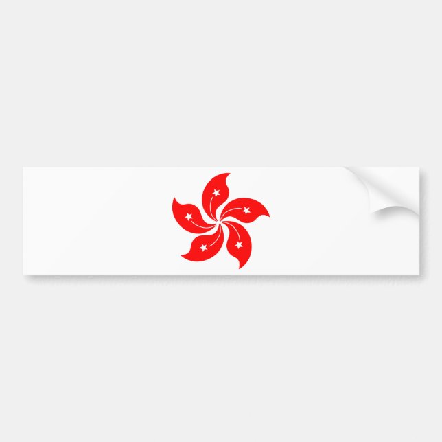 Blomma av Hong Kong Bildekal (Framsidan)