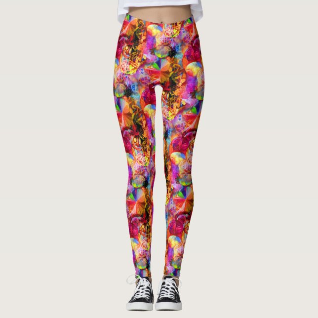 Blomma av liv 10 leggings (Framsida)