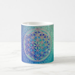 Blomma av liv-/Blume des Lebens - prydnad VI Kaffemugg