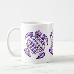 Blomma av liv-/Blume des Lebens - sköldpaddalila Kaffemugg