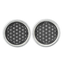 Blomma av livCufflinks, pläterat silver
