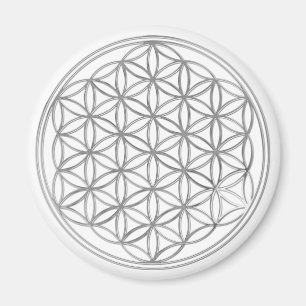 Blomma av Live/silver Magnet