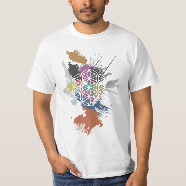Blomma av livGrungemålning T Shirt (Framsida)