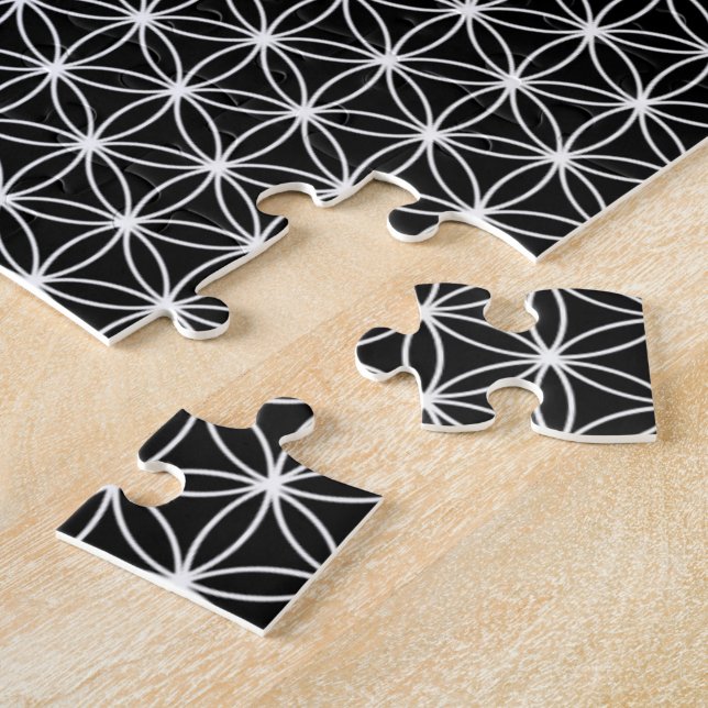 Blomma av livheliggeometri pussel (Sidan)