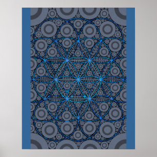 Blomma av livtrycket poster
