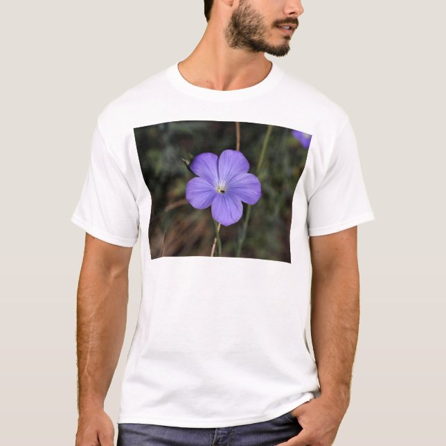 Blomma av perenn- eller blåttlin tee (Framsida)