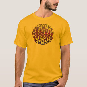 Blomma av sakralt geometrisymbol för liv - 1 tröja