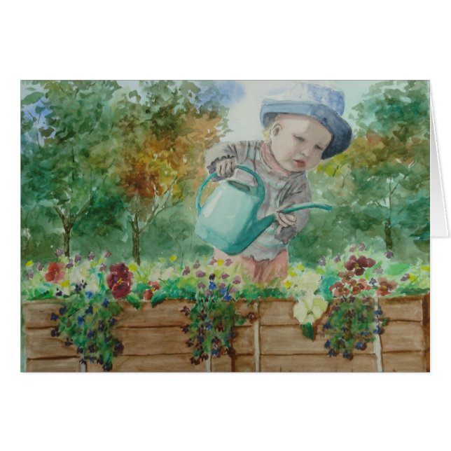 Blomma Barn Kort - Anpassad (Framsidan Horizontal)