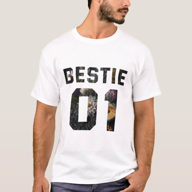 Blomma Bästis 01 T Shirt (Framsida)