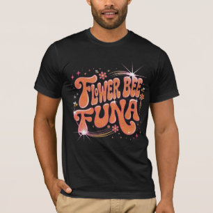 Blomma Bin Funa Retro Groovy Konst 70-tal Psykedel T Shirt