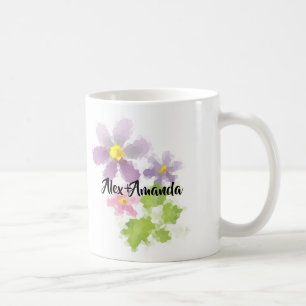 Blomma blomma mosaik 2 kaffemugg
