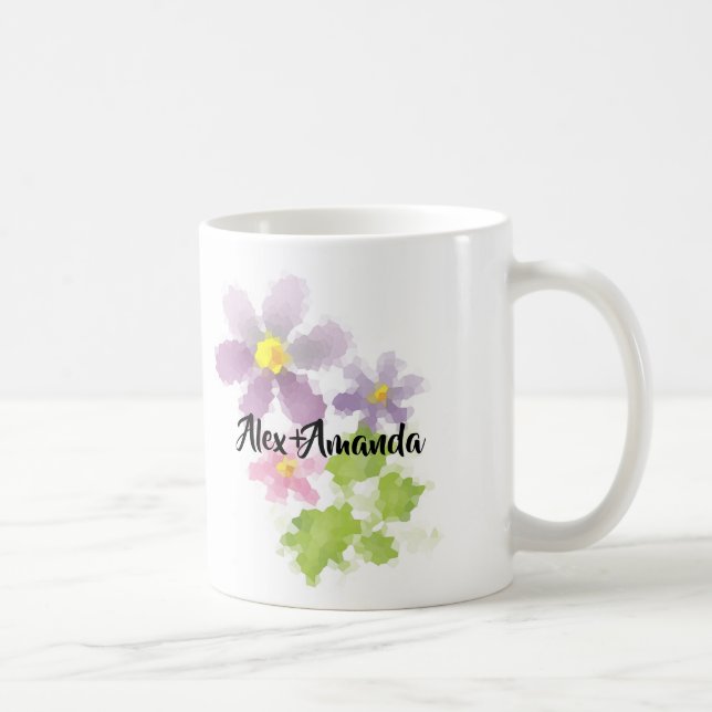 Blomma blomma mosaik 2 kaffemugg (Höger)