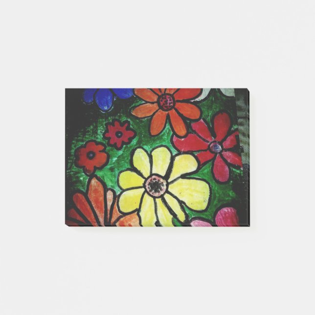 blomma blommar post-it block (Framsida)