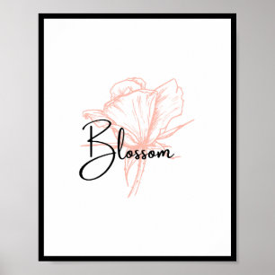 BLOMMA Blommigt för blommar Vår blomma Blommigt Poster