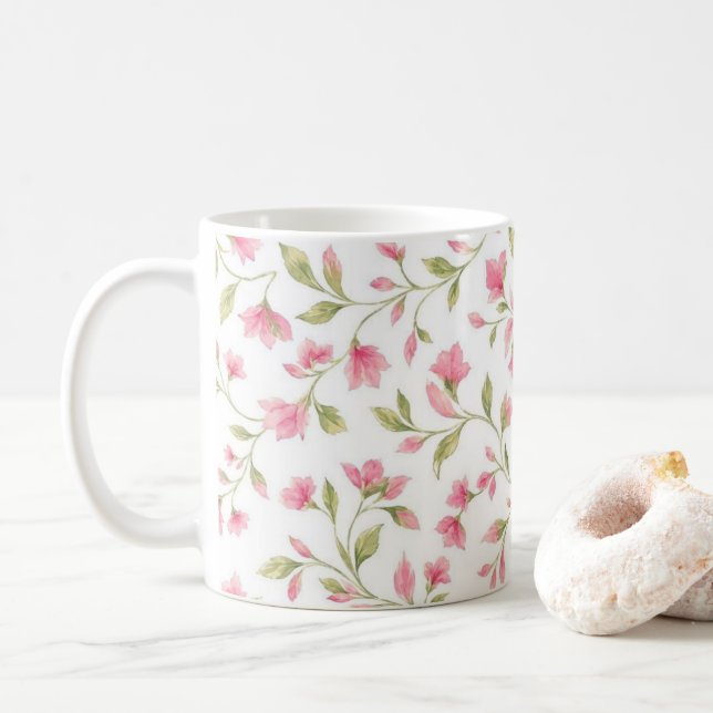 blomma blommor kaffemugg (Med munk)