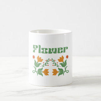 ”Blomma” blomstermotiv på mugg