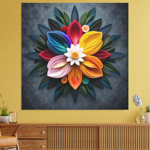 blomma canvastryck