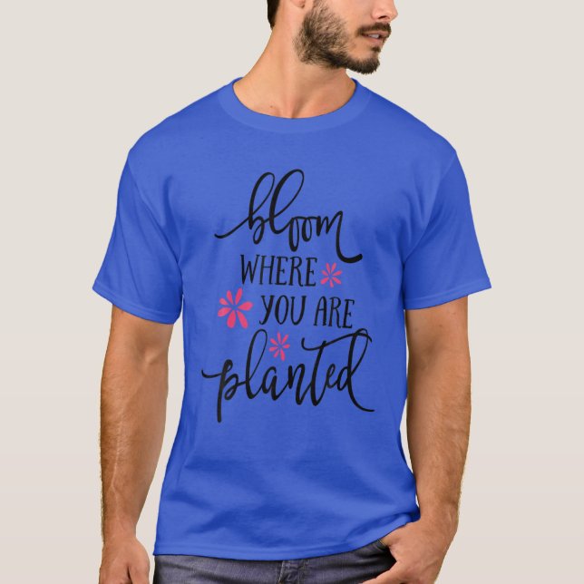 BLOMMA DÄR DU PLANERAS TEE SHIRT (Framsida)