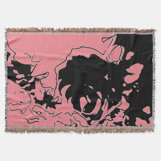 Blomma Doodle Filt (Framsidan)